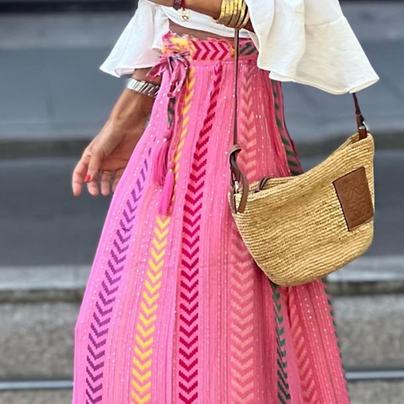 Pink Prism Maxi Skirt - Picture 9 of 9